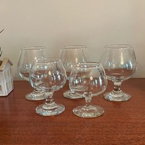 Set of 5 Brandy snifters